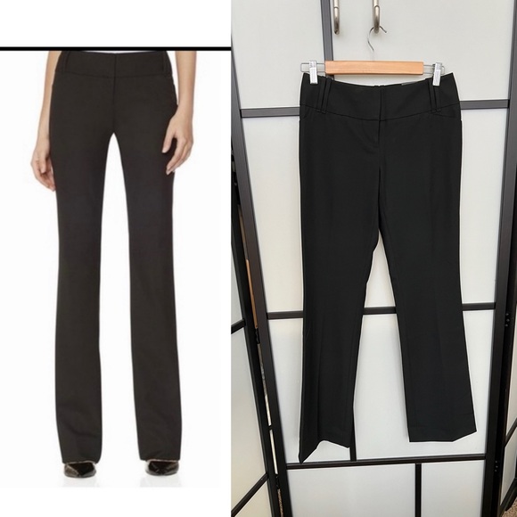 The Limited Black Collection 2016 Cassidy Fit Boot Cut Pants 0R XS Low Rise - Picture 1 of 11
